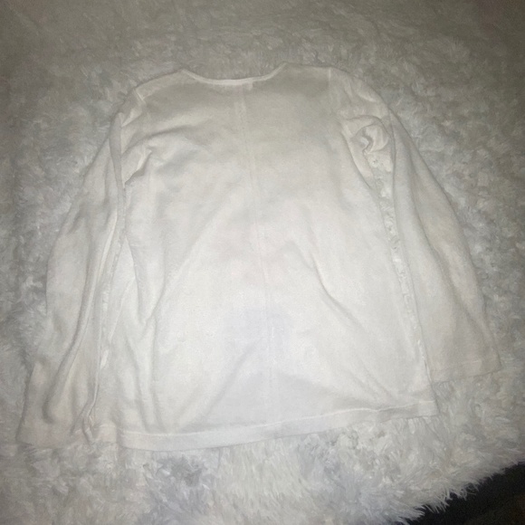 Alexis Ultra Sheer white sweater top - Picture 5 of 6